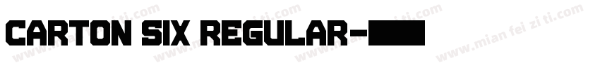 Carton Six Regular字体转换
